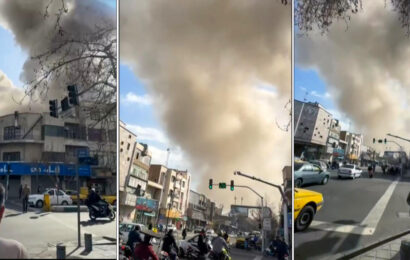 Ҳамлаи Исроил ба Эрон: се таркиш дар маркази Теҳрон Ҳамлаи Исроил ба Эрон: се таркиш дар маркази Теҳрон