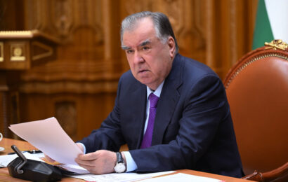 Президент Республики Таджикистан: Рабочее совещание Президент Республики Таджикистан: Рабочее совещание