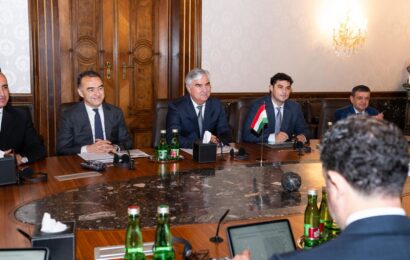 Встреча делегации Таджикистана с Президентом Фонда OPEC Встреча делегации Таджикистана с Президентом Фонда OPEC