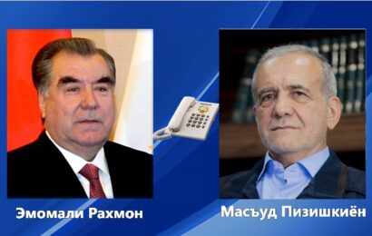 Телефонный разговор Президентов Таджикистана и Ирана Телефонный разговор Президентов Таджикистана и Ирана