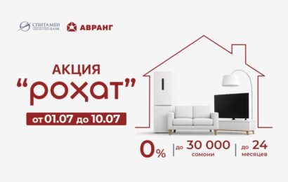 Спитамен Банк: Акция «Роҳат» в ТД «Авранг» Спитамен Банк: Акция «Роҳат» в ТД «Авранг»