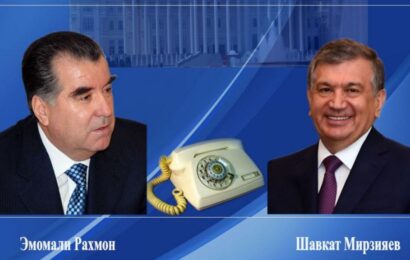 Телефонный разговор Президента Таджикистана c Президентом Узбекистана Телефонный разговор Президента Таджикистана c Президентом Узбекистана